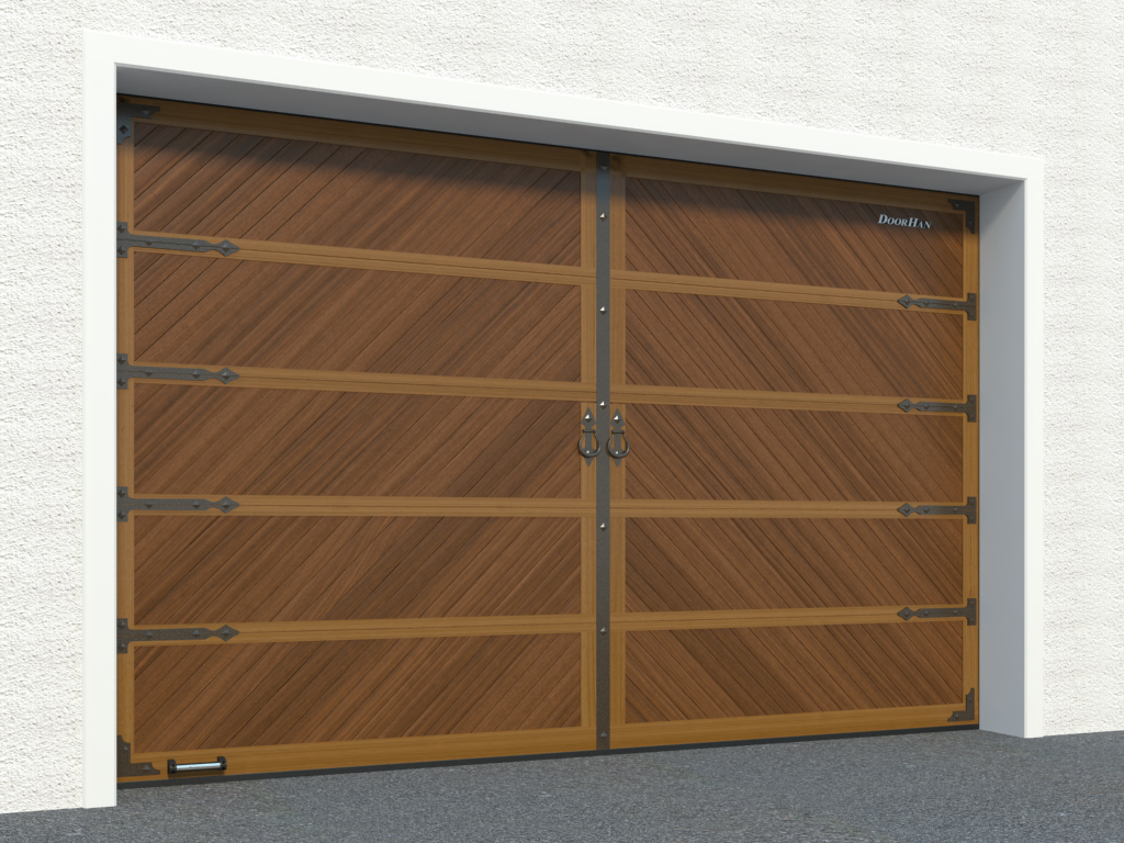 Дизайн панелей Секционные ворота с торсионным механизмом 2500х2500