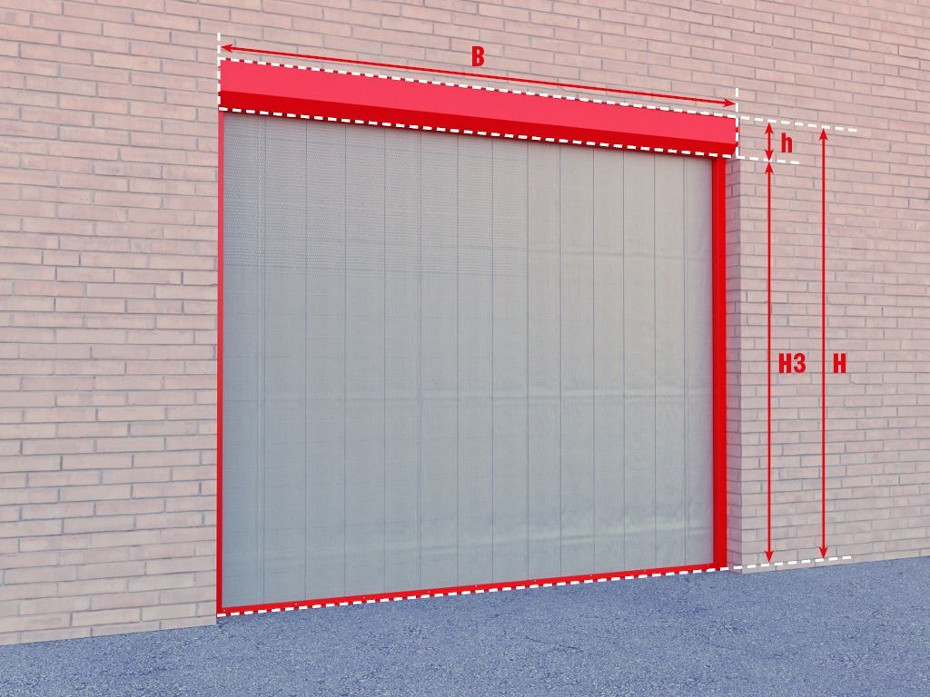 Конструкция  Противопожарная штора с классом огнестойкости EI60