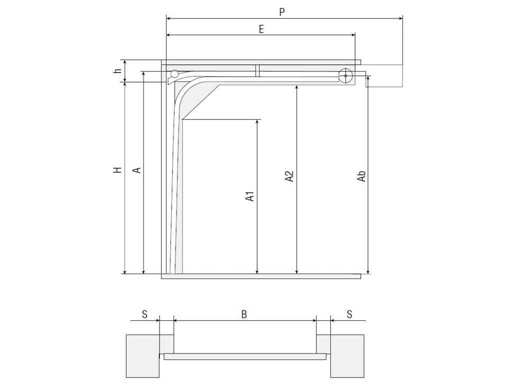 Конструкция  Секционные ворота с торсионным механизмом 2500х2500