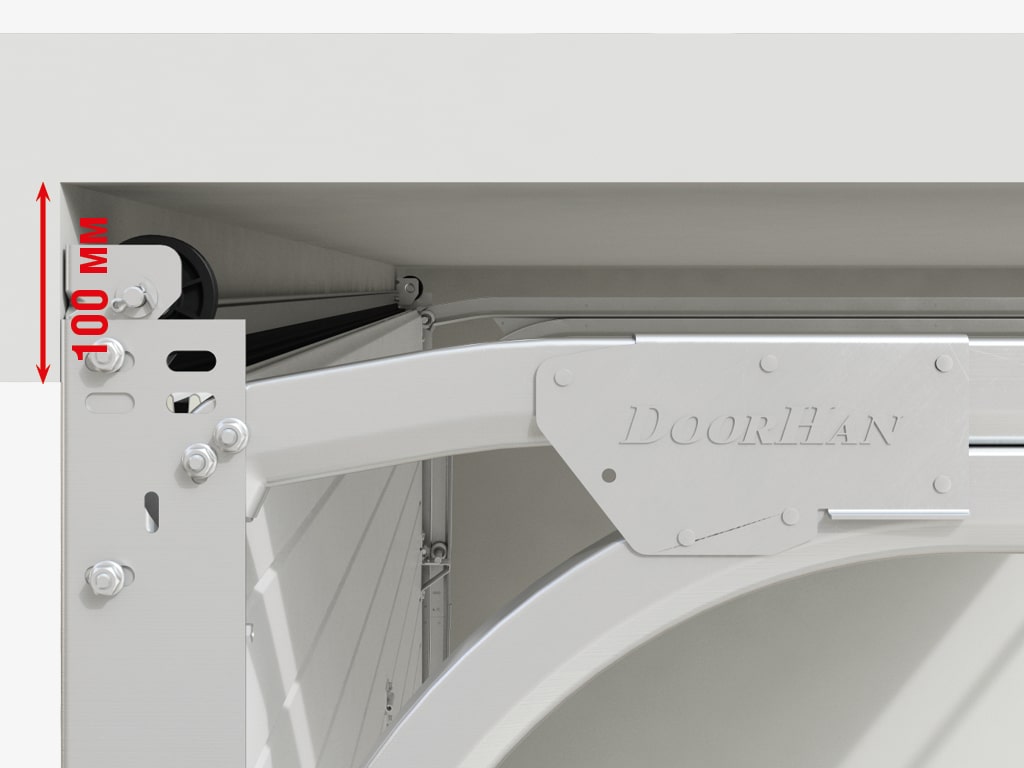 Преимущество Гаражные секционные ворота с пружинами растяжения RSD01BIW 2500x2000