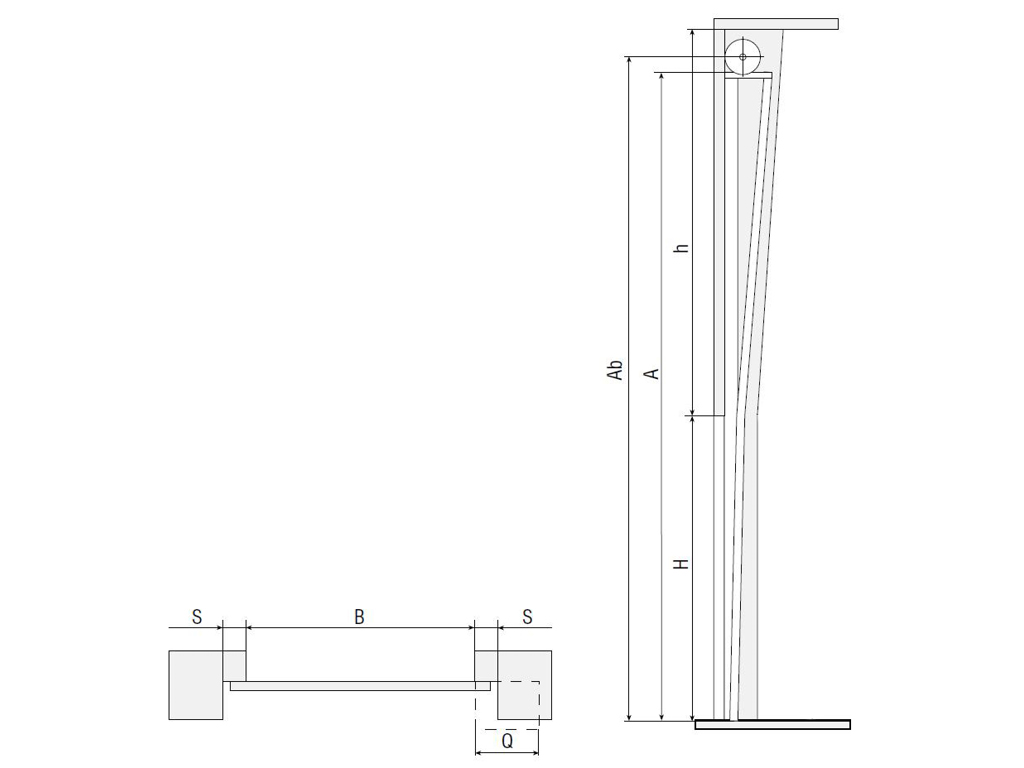 Конструкция  Секционные ворота с торсионным механизмом 2500х2500