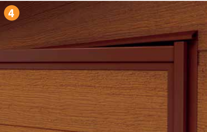 Конструкция  Калитка встроенная V4 c низким порогом 75 мм