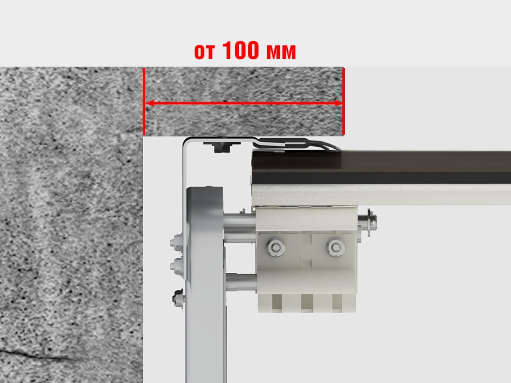 Преимущество Гаражные секционные ворота с пружинами растяжения RSD01BIW 2500х2500