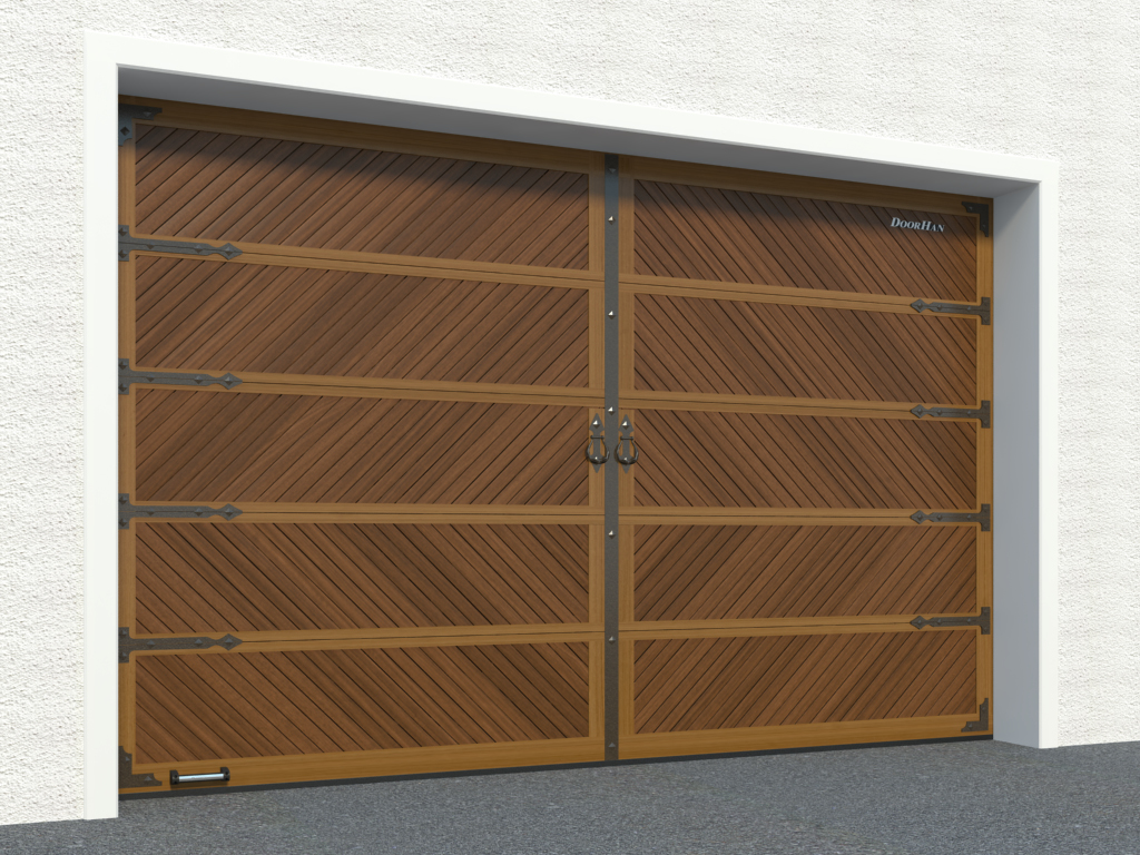 Дизайн панелей Секционные ворота с торсионным механизмом 2500х2500