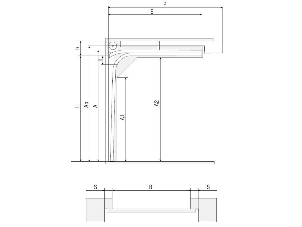 Конструкция  Секционные ворота с торсионным механизмом 2500х2500