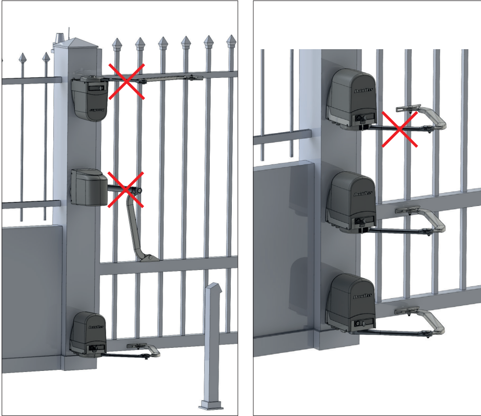 Преимущество Комплект привода рычажного ARM-230, минимальная ширина столба — 180 мм, для открывания наружу или внутрь