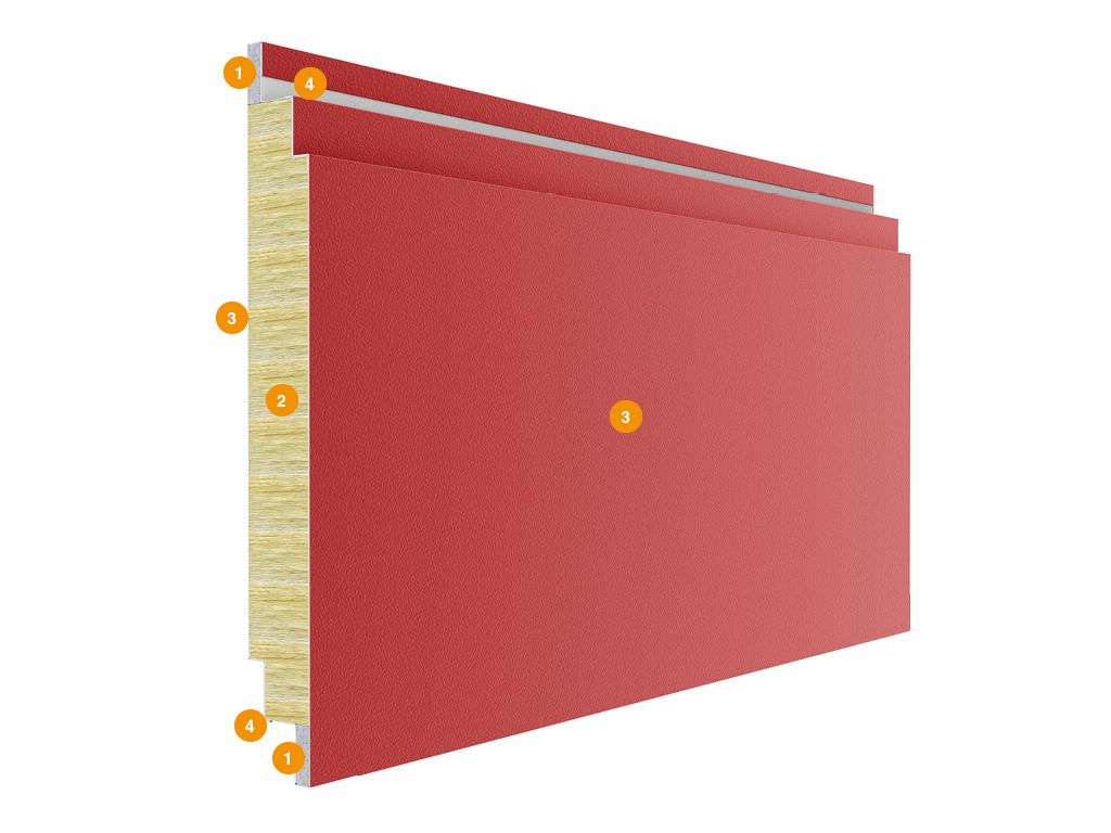 Преимущество Секционные противопожарные ворота со сплошным полотном EI60