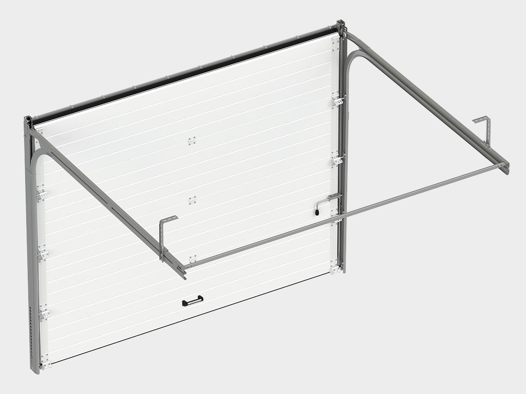 Преимущество Гаражные секционные ворота с пружинами растяжения RSD01BIW 2500х2200