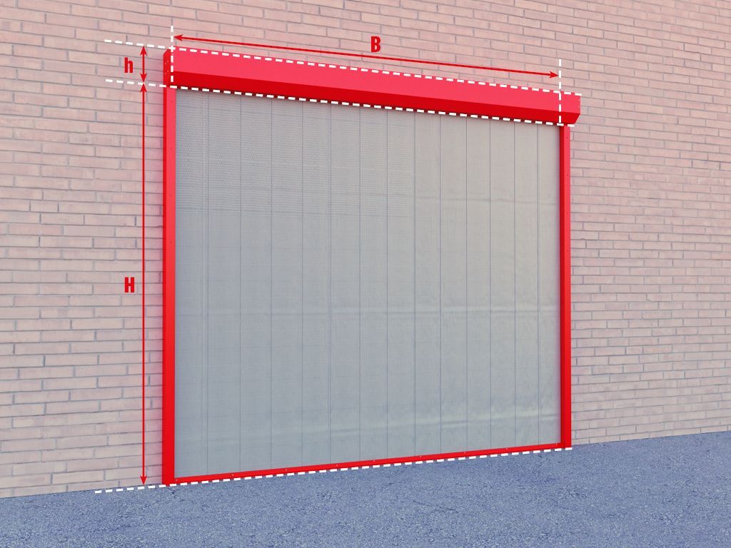 Конструкция  Противопожарная штора с классом огнестойкости EI60