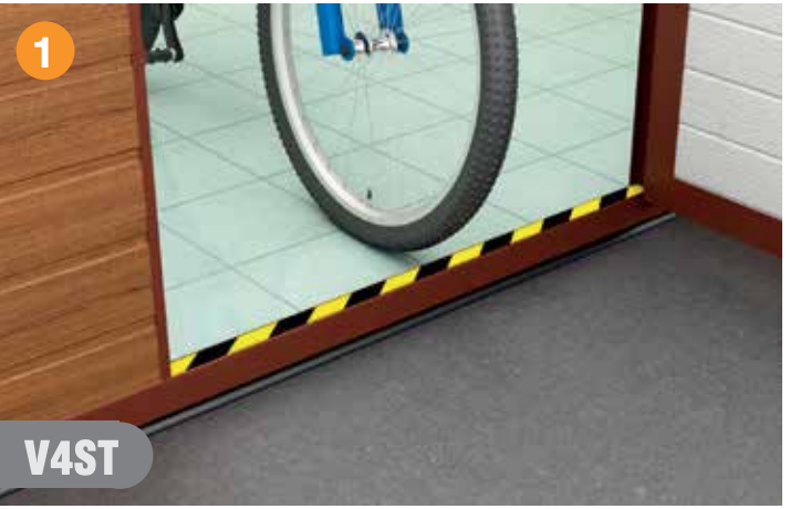 Конструкция  Калитка встроенная V4 c низким порогом 75 мм