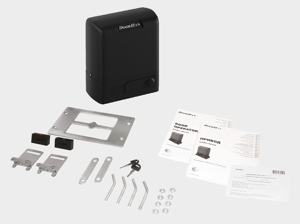 Преимущество Привод SLIDING-800 для откатных ворот весом до 800 кг с 2-мя пультами