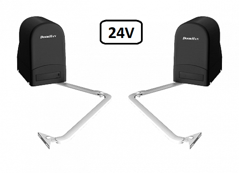 Комплект привода рычажного ARM-230, минимальная ширина столба — 180 мм, для открывания наружу или внутрь