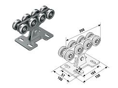 Опора роликовая для 71 балки DHE730