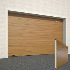 Секционные ворота с торсионным механизмом 4000х2250