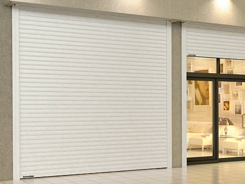 Рулонные ворота с внутривальным приводом из профиля RHS117/0,8, RHS117P/0,8