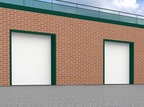 Рулонные ворота с внутривальным приводом из профиля RHS117/0,8, RHS117P/0,8