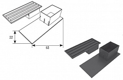 Заглушка для направляющего профиля PB53