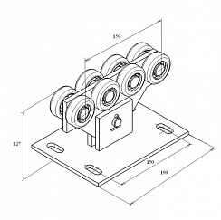 Опора роликовая 71 балки