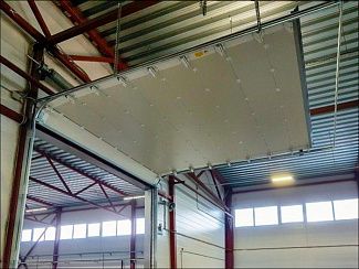 Секционные противопожарные ворота со сплошным полотном EI60