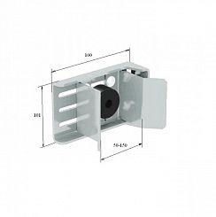 Ловитель верхний сдвижных ворот универсальный с накладкой