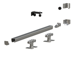 Система роликов и направляющих для балки Х/К 71Х60Х3,5 L=6000MM