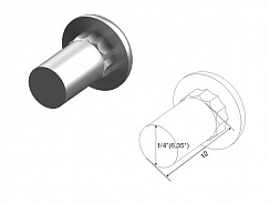 Болт для сборки направляющих укороченный