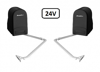 Комплект привода рычажного ARM-230, минимальная ширина столба — 180 мм, для открывания наружу или внутрь