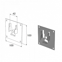 Суппорт подшипника BS42